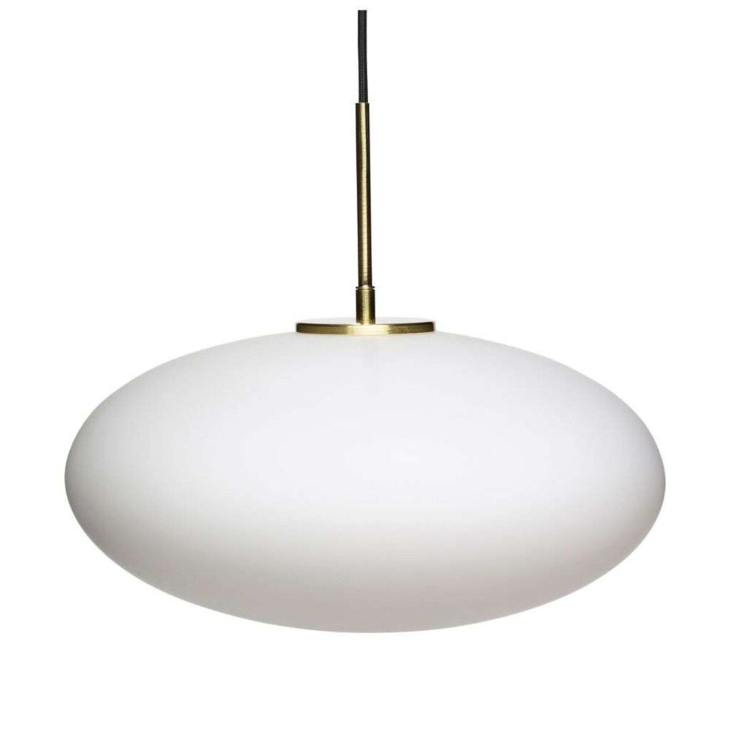 Muse Riippuvalaisin Ellipse Opal/Brass - Hübsch