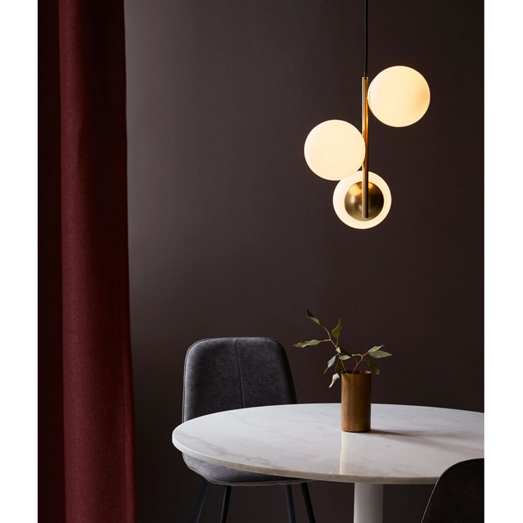 Lilly Riippuvalaisin Brass/Opal - Nordlux